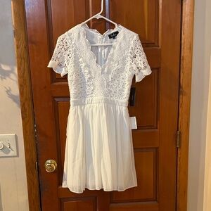 Lulu's Ivory Lace dress